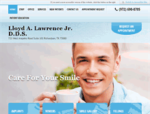 Tablet Screenshot of lloydlawrencedds.com